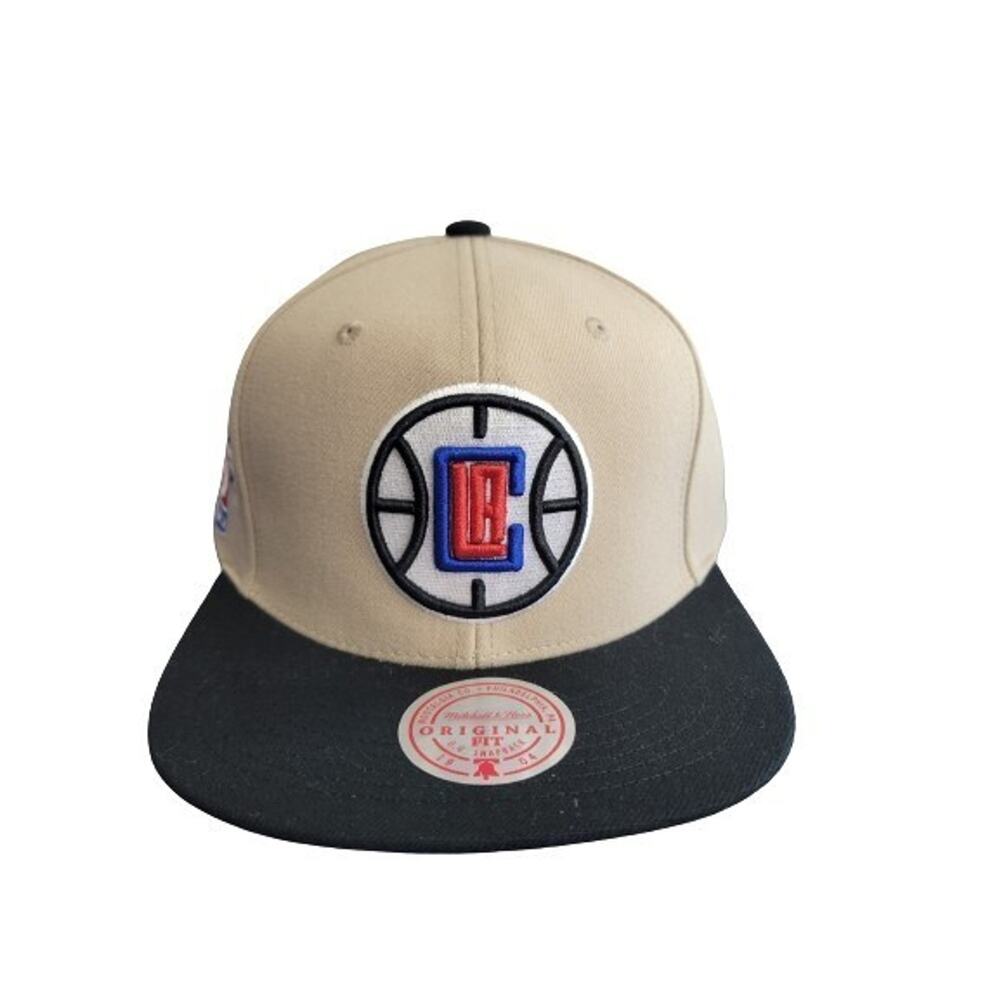 Mitchell & Ness Beige Original Fit LA Clippers 25 Season 1984-2009 Snapback Cap